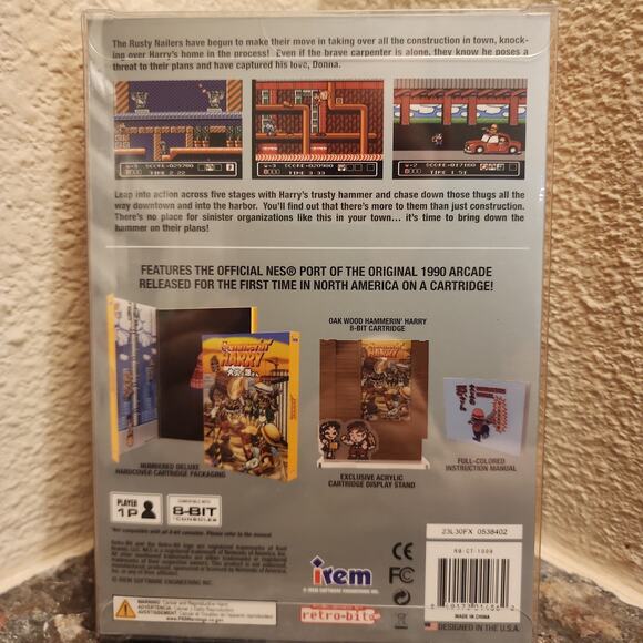 Game - Hammerin' Harry (NEW) - NES - Retro-bit - Picture 2 of 5